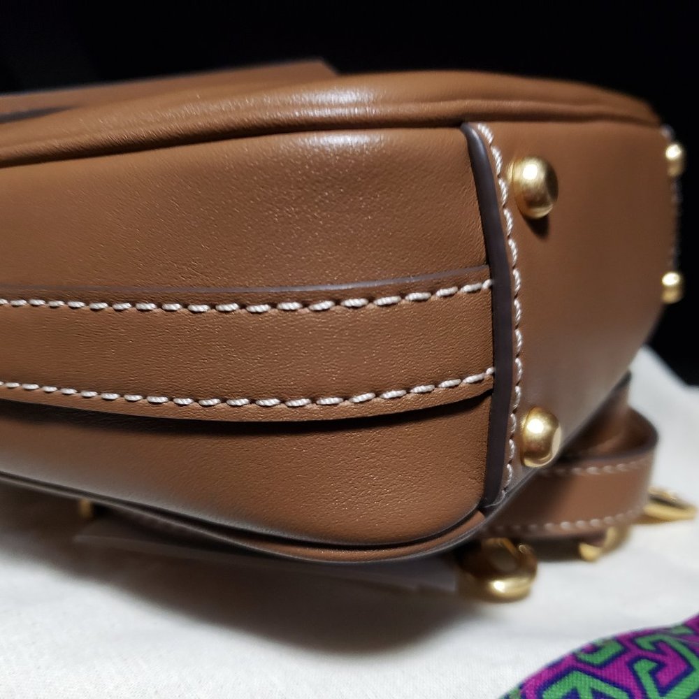 Tory Burch T Monogram Leather Camera Bag